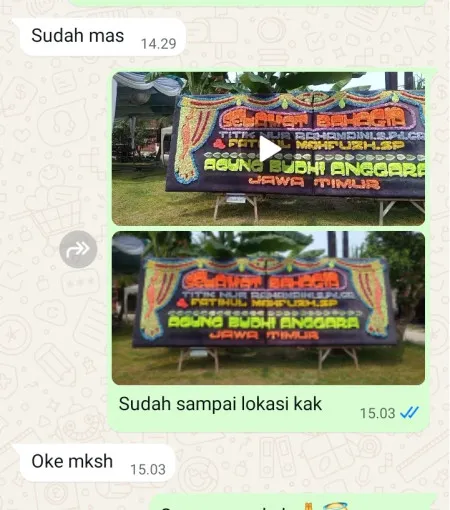Pengiriman Papan Bunga Jabong Pagaden